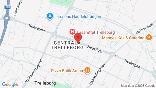 Apartments for rent i Trelleborg - kort over placeringen