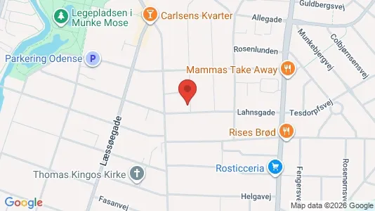 Apartments for rent i Odense C - kort over placeringen
