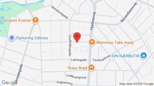 Apartments for rent i Odense C - kort over placeringen