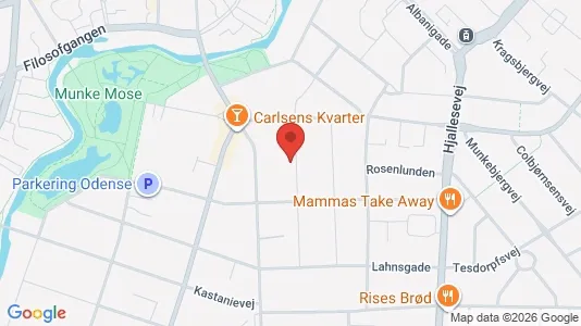 Apartments for rent i Odense C - kort over placeringen
