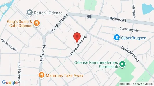 Apartments for rent i Odense C - kort over placeringen