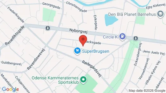 Apartments for rent i Odense C - kort over placeringen