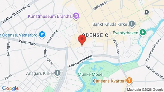 Apartments for rent i Odense C - kort over placeringen