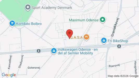 Apartments for rent i Odense V - kort over placeringen