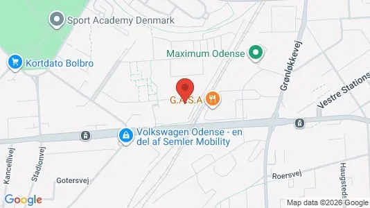 Apartments for rent i Odense V - kort over placeringen