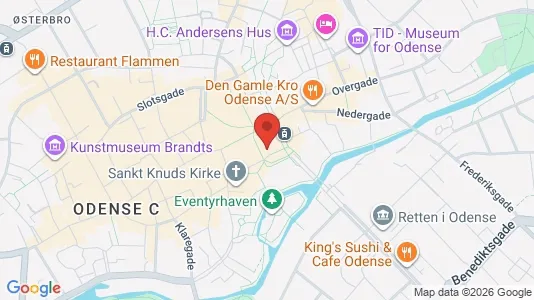 Apartments for rent i Odense C - kort over placeringen