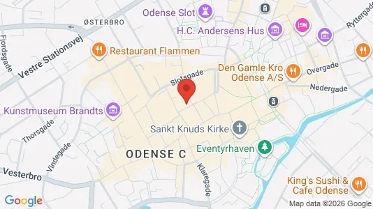 Apartments for rent i Odense C - kort over placeringen