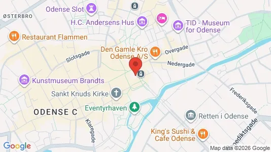 Apartments for rent i Odense C - kort over placeringen