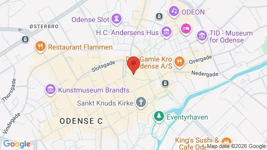 Apartments for rent i Odense C - kort over placeringen