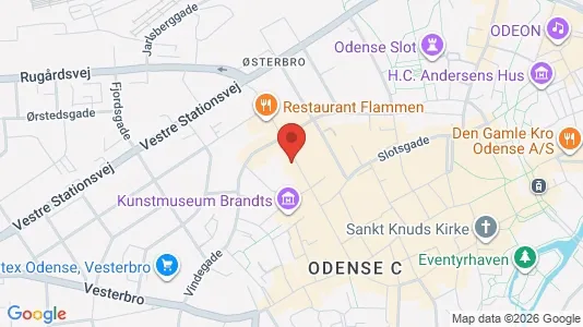 Apartments for rent i Odense C - kort over placeringen