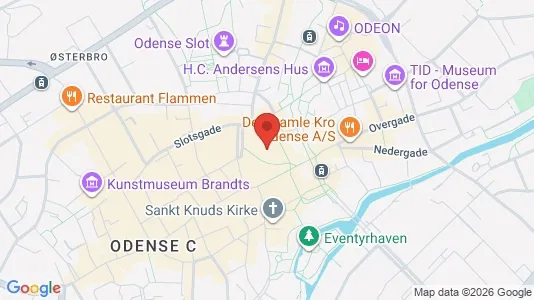 Apartments for rent i Odense C - kort over placeringen