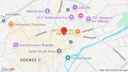 Apartments for rent i Odense C - kort over placeringen