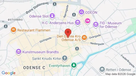 Apartments for rent i Odense C - kort over placeringen