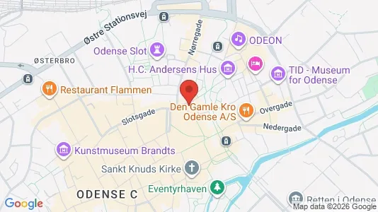 Apartments for rent i Odense C - kort over placeringen
