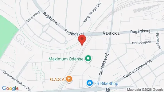 Apartments for rent i Odense V - kort over placeringen