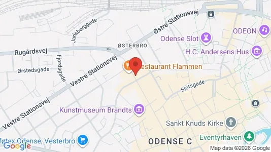 Apartments for rent i Odense C - kort over placeringen