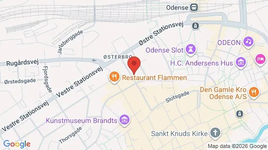 Apartments for rent i Odense C - kort over placeringen