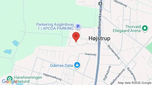 Apartments for rent i Odense V - kort over placeringen