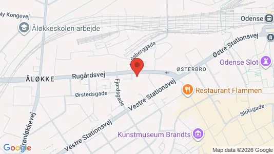 Apartments for rent i Odense C - kort over placeringen