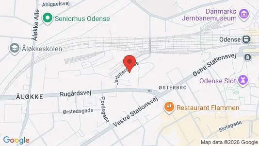 Apartments for rent i Odense C - kort over placeringen