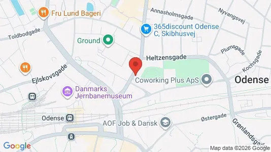 Apartments for rent i Odense C - kort over placeringen