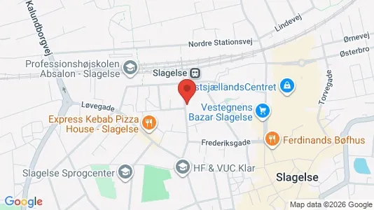 Apartments for rent i Slagelse - kort over placeringen