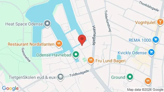 Apartments for rent i Odense C - kort over placeringen