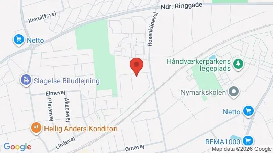 Apartments for rent i Slagelse - kort over placeringen
