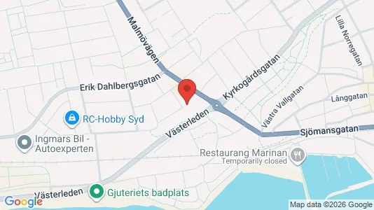 Apartments for rent i Ystad - kort over placeringen