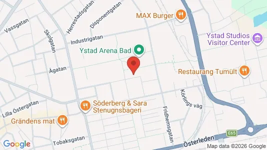 Apartments for rent i Ystad - kort over placeringen