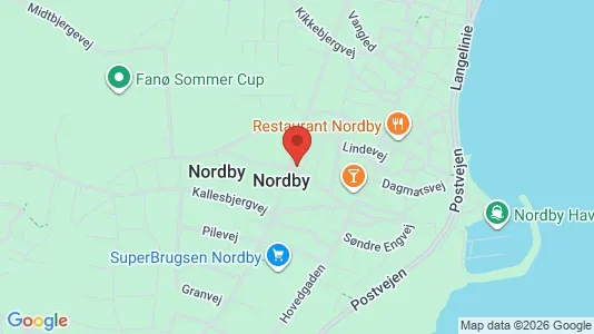 Apartments for rent i Fanø - kort over placeringen