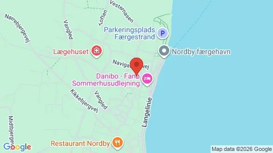 Apartments for rent i Fanø - kort over placeringen