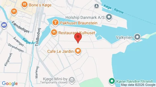 Apartments for rent i Køge - kort over placeringen