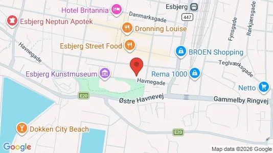 Apartments for rent i Esbjerg Center - kort over placeringen