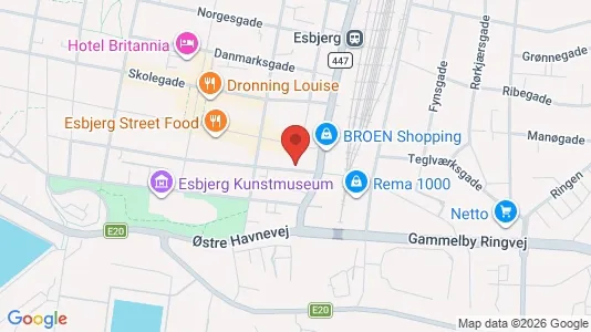 Apartments for rent i Esbjerg Center - kort over placeringen