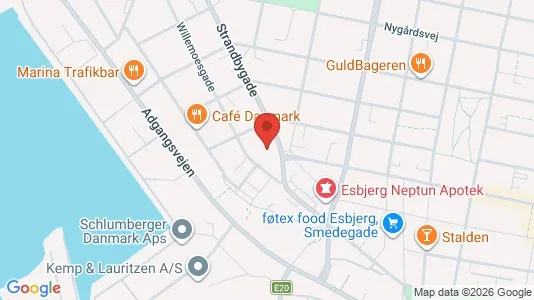 Apartments for rent i Esbjerg Center - kort over placeringen