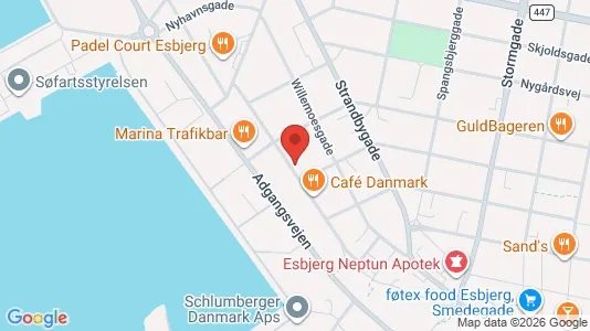 Apartments for rent i Esbjerg Center - kort over placeringen