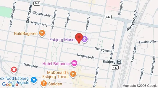 Apartments for rent i Esbjerg Center - kort over placeringen