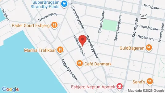 Apartments for rent i Esbjerg Center - kort over placeringen