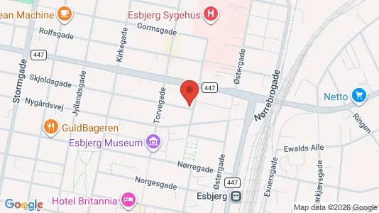 Apartments for rent i Esbjerg Center - kort over placeringen