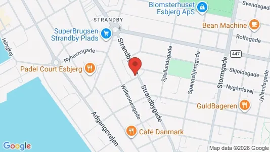 Apartments for rent i Esbjerg Center - kort over placeringen