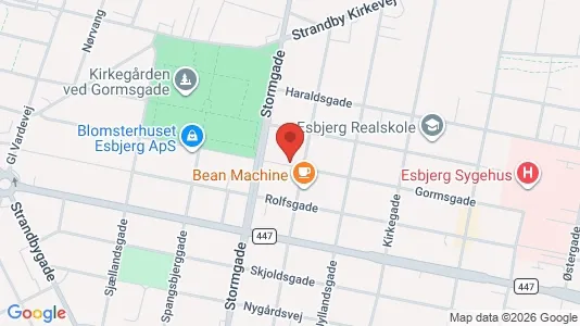 Apartments for rent i Esbjerg Center - kort over placeringen