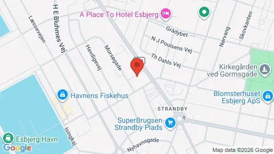 Apartments for rent i Esbjerg Center - kort over placeringen