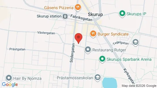 Apartments for rent i Skurup - kort over placeringen