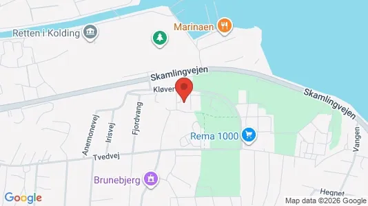 Apartments for rent i Kolding - kort over placeringen