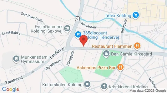 Apartments for rent i Kolding - kort over placeringen