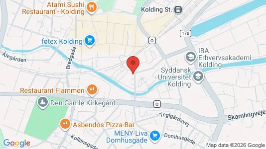 Apartments for rent i Kolding - kort over placeringen