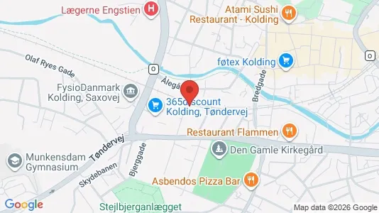 Apartments for rent i Kolding - kort over placeringen