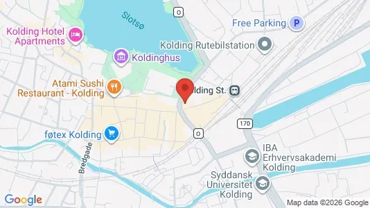 Apartments for rent i Kolding - kort over placeringen