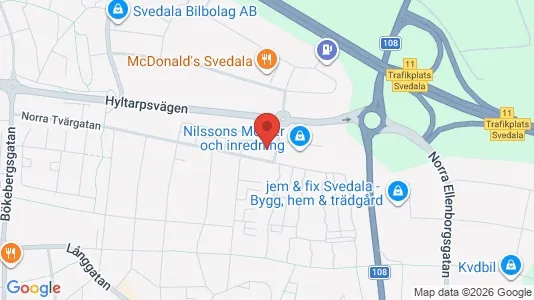 Apartments for rent i Svedala - kort over placeringen